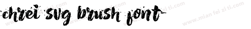 chrei svg brush font字体转换